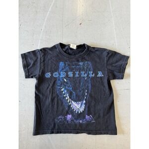 Vintage Godzilla Big Face T Shirt Kids L(7) 90s Movie Promo